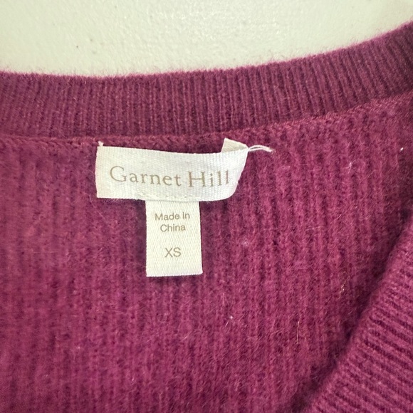 Garnet Hill Women Sweater 100 Recycled Cashmere Size XS City Classic Work - Picture 5 of 8
